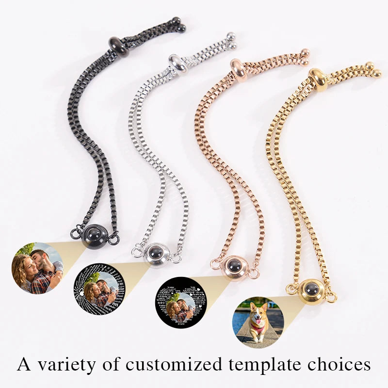 Custom Photo Projection Bracelet - Your Memory in Every Light