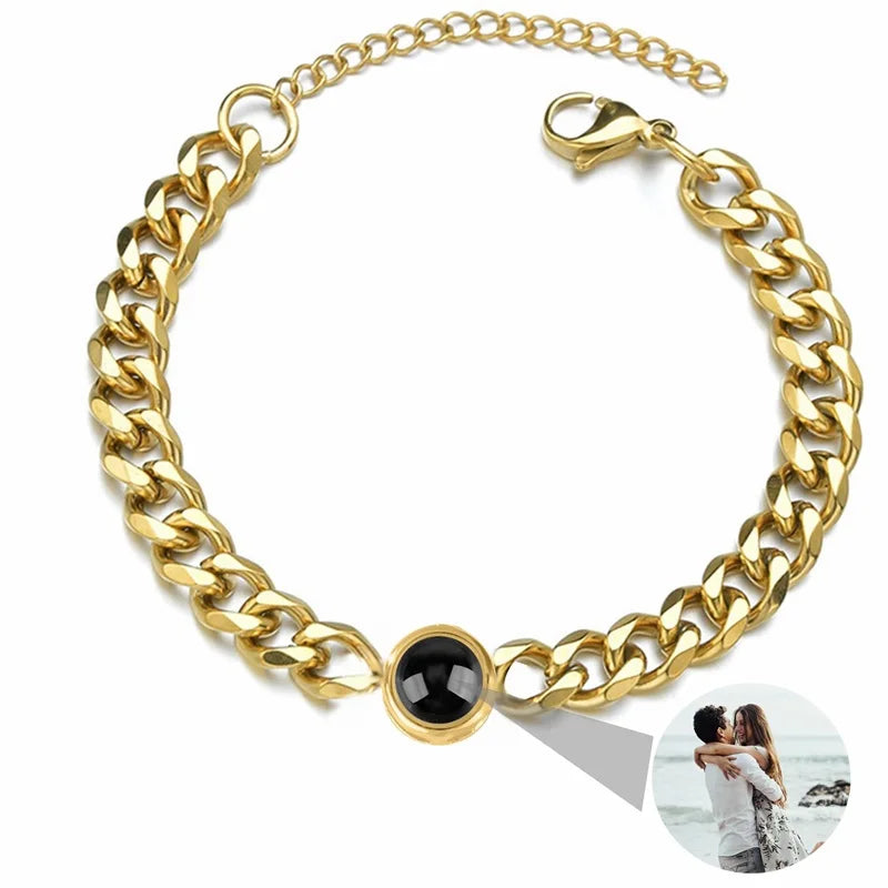 Custom Photo Projection Bracelet - Your Memory in Every Light