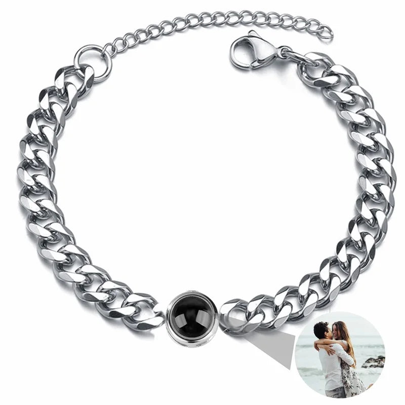 Custom Photo Projection Bracelet - Your Memory in Every Light
