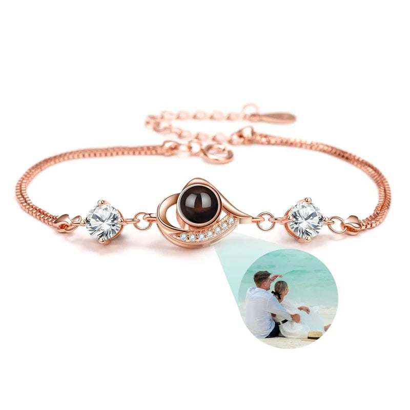 Custom Photo Projection Bracelet - Your Memory in Every Light