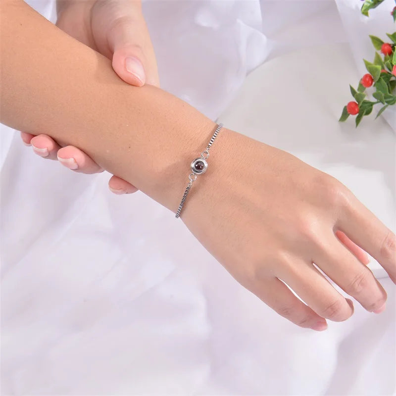 Custom Photo Projection Bracelet - Your Memory in Every Light