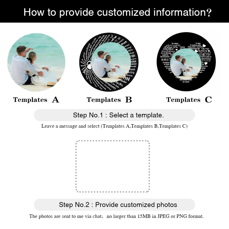 Custom Photo Projection Bracelet - Your Memory in Every Light