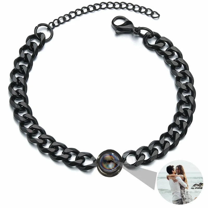 Custom Photo Projection Bracelet - Your Memory in Every Light