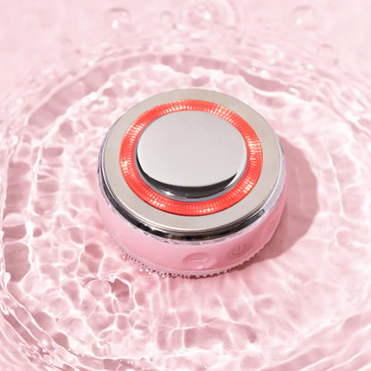 LED Facial Cleansing Brush with EMS Microcurrent